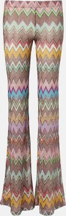 Missoni Zigzag lam&eacute; flared pants