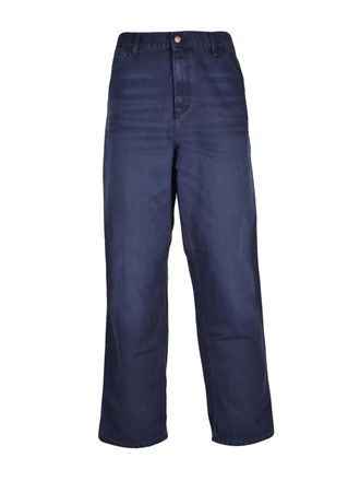 Carhartt Work in Progress Relaxed-Fit Trousers in Recycled Cotton with Multi-Pocket Design