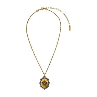 Versace Necklaces, unisex, Yellow, Size: ONE SIZE Logo Necklace