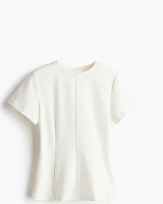 H&M Tailliertes Shirt - Weiss