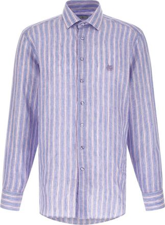 Etro Multicolor Striped Linen Shirt