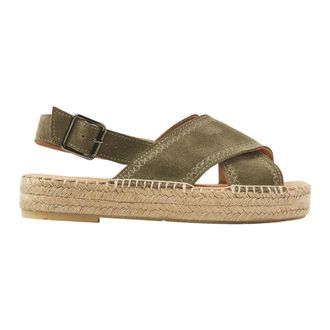 VIA VAI Schoenen, Dames, Groen, 39 EU, Leer, Mondi Sun Espadrille