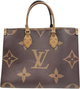 Louis Vuitton Pre-owned Monogram Tote Bag - Dames - Vintage Shopper - Bruin - ONE Size - Vintage