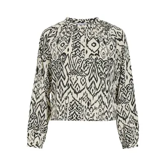 Vila Bedrukte blouse met lange mouwen