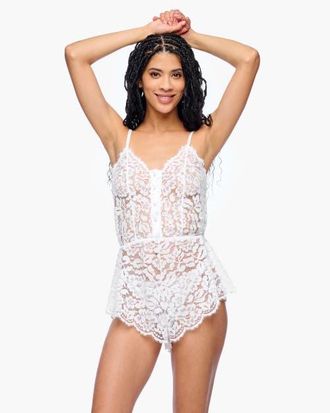 Cosabella Magnolia Teddy in White at Nordstrom, Size Medium