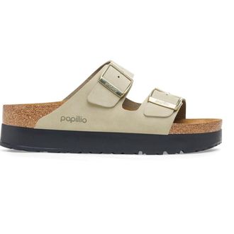 Birkenstock Groene Papillio Plateau Sandalen - Dames - Schoenen - Groen - Maat: 37 EU