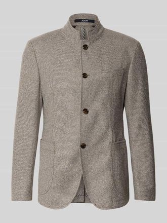 Joop Regular Fit Sakko mit Stehkragen Modell Hiro in Beige, Gr&ouml;&szlig;e 48