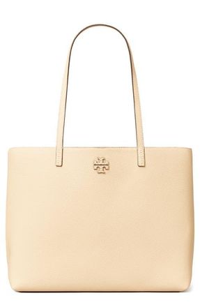 Tory Burch McGraw Leather Tote in Brie at Nordstrom