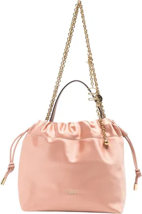 Chlo&eacute; Pink Icons Mini Bucket Bag