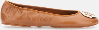 Tory Burch Brown Leather Ballet Flats