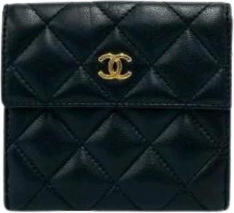 Chanel Pre-owned Wallets, female, Black, Size: ONE SIZE Pre-owned Vintage Wallet (bi-fold)