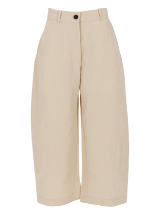 STUDIO NICHOLSON Cotton Structured Wide-Leg Pants
