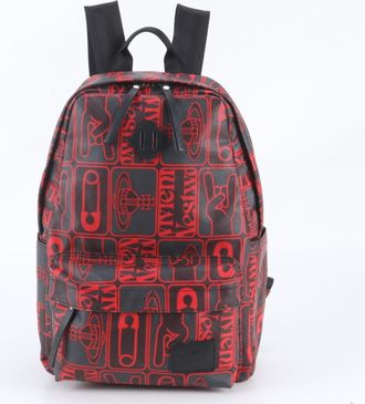 Vivienne Westwood Black Red Color Backpack (Pre-Owned)