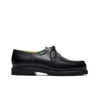 Paraboot Michael Marche II - Heren - Veterschoenen - Zwart - 42 1/2 EU - Leer - Schoenen