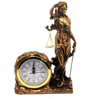 OEM Orologio Da Terra Decorativo Con Statuetta Di Temi - Dea Della Giustizia