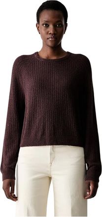 Marc O'Polo Jersey de cuello redondo - Knitwear - Mujer - Marr&oacute;n - XS