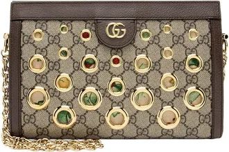 Gucci Gg Supreme Ophidia Grommet Medium Chain Shoulder Bag (Authentic Pre- Loved)