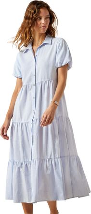 Ariat Womens Dovestone Dress in Blue White Stripe, Size X-Large, by Ariat