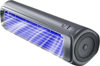 OEM 1 Ventilateur De Refroidissement Portable, 3 Vitesses R&eacute;glables, Batterie 2000 Mah, Silencieux, Pour Bureau Et Chambre