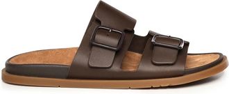 Camper Lluc 2-Strap Sandaal - Heren - Sandalen - Bruin - 40 EU - Leer - Schoenen