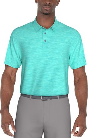 PGA TOUR Pga Tour Jasper Airflux Polo Shirt MensBlue Short Sleeve Performance FTS870