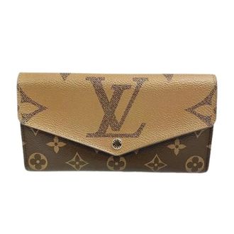 Louis Vuitton Pre-owned Wallets, female, Brown, Size: ONE SIZE Pre-owned Portefoille Sarah Monogram Giant Long Wallet