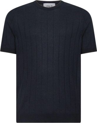 D4.0 T-Shirts, male, Blue, Size: 2XL D 4.0 T-shirts and Polos Blue