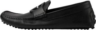 Gucci Leather Driver Shoes Black 730148-1XH60-1000