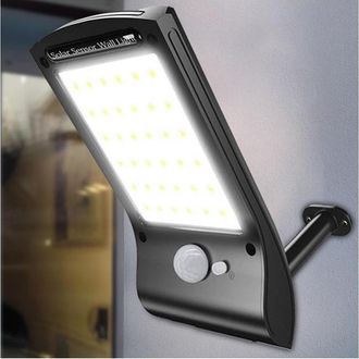 Trade Shop Trade Shop Traesio - Trade Shop - Solare Lights Applique 36 Led Por Parete Sensore Moviment Giardino Linq L808b
