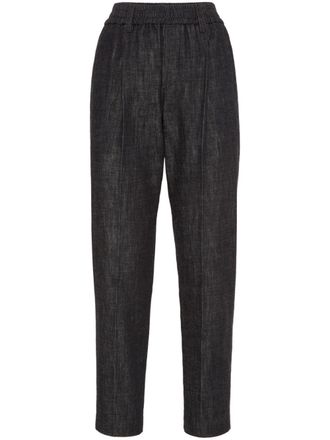Brunello Cucinelli High waist jeans - Zwart