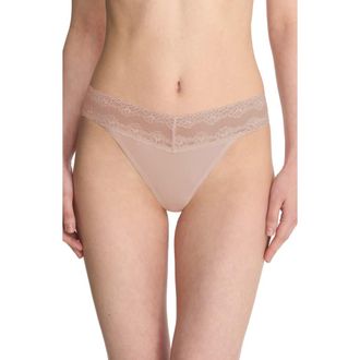 Natori Bliss Perfection One Size Thong in Cafe at Nordstrom