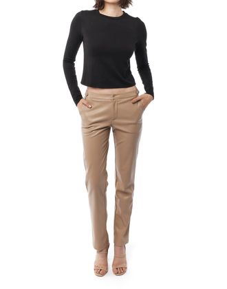 LBLC The Label Jessy Long Sleeve Top In Black
