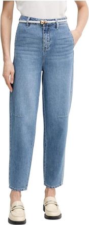 Gaud&igrave; Relaxed High-Waist Jeans - Dames - Loose Fit Jeans - Blauw - W28 - Katoen - Jeans