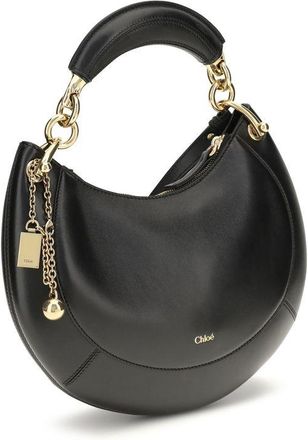 Chlo&eacute; Womens Black Calf Leather Bos Taurus Shoulder Bag