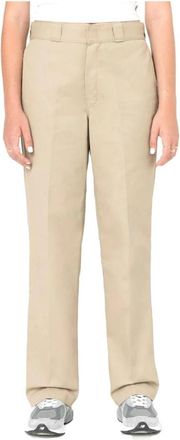 Dickies Rechte Broek - Dames - Nette broeken - Beige - W28 L32 - Broeken