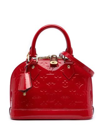 Louis Vuitton 2014 Monogram Vernis Alma BB satchel - women - Leather - One Size - Red