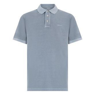 GANT Sunfaded Piqu&eacute; Polo Shirt - Heren - Polos - Blauw - L - Katoen - Tops