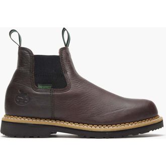 Georgia Boot Waterproof High Romeo Boot in Soggy Brown at Nordstrom, Size 7.5