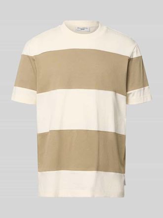 Marc O'Polo Denim Marc OPolo Denim Relaxed Fit T-Shirt aus reiner Baumwolle in Mittelbraun, Gr&ouml;&szlig;e XXL