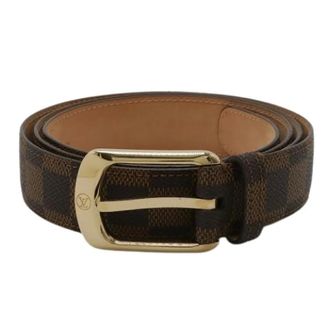 Louis Vuitton Pre-owned Belts, male, Brown, Size: ONE SIZE Pre-owned Vintage Damier Standard Belt