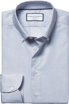 CHARLES TYRWHITT Non-Iron Pinpoint Wool Oxford Shirt