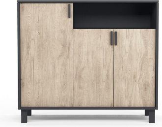 HERDASA Zapatero Milano, Herdasa, Modelo 520 Grafito-roble