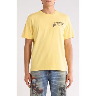 One Of These Days Break on Through Cotton Graphic T-Shirt in Summer Yellow at Nordstrom, Size Xx-Large