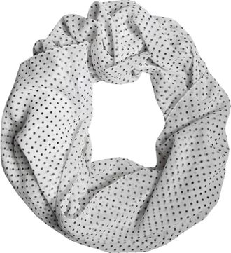 Dolce & Gabbana Polka Dot Wrap Shawl Sjaal - unisex - Sjaals - Wit - ONE Size - Polyester - Accessoires