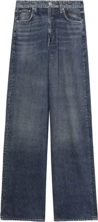 Rag & Bone mid-rise wide-leg jeans - women - Cotton - 26 - Blue