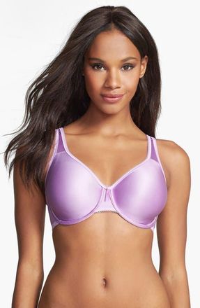 Wacoal Basic Beauty Seamless Underwire Bra in Violet Tulle at Nordstrom, Size 42D