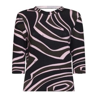 Pucci Maglione in Lana Stampa Labirinto - - Knitwear - Donna - Multicolore - S
