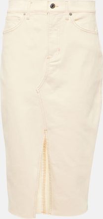 Veronica Beard Breves denim midi skirt