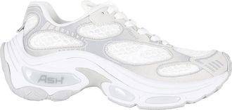Ash White Dragon Leather Mesh Sneakers