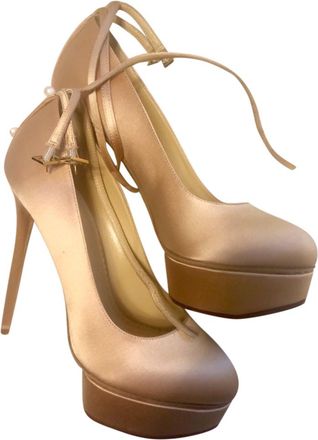 Charlotte Olympia satin heels Size 38